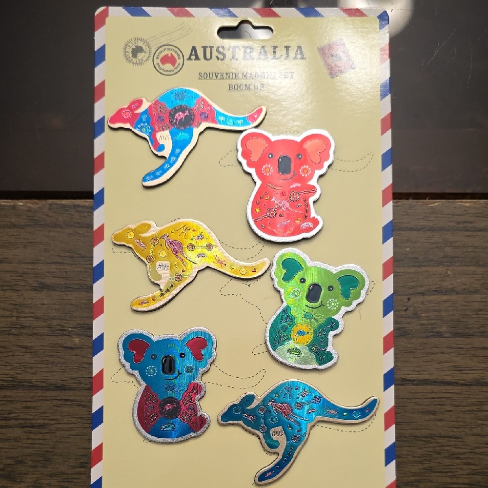 6pcs AUSTRALIA kangaroo & Koala Fridge Magnet Set